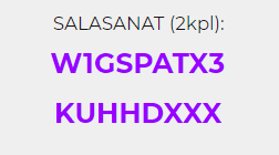 EXITE Box (Asteroid Alert): extra-aloituskoodi 2 kpl
