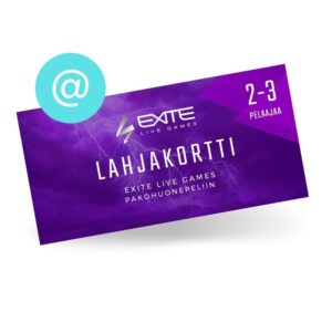 Lahjakortti 2-3 hlö (e-kortti, sähköpostitse)