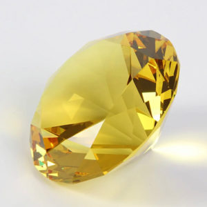 Lasitimantti keltainen 6cm